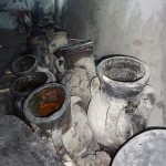 jarres à huile en poterie