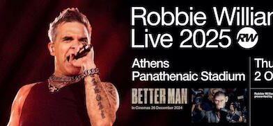 Robbie Williams en concert à Athènes, 2 octobre 2025